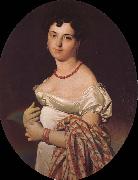 Jean-Auguste Dominique Ingres Portrait of woman oil painting reproduction